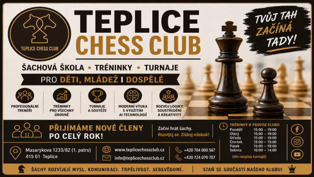 Nábor do šachové školy Teplice Chess Club!